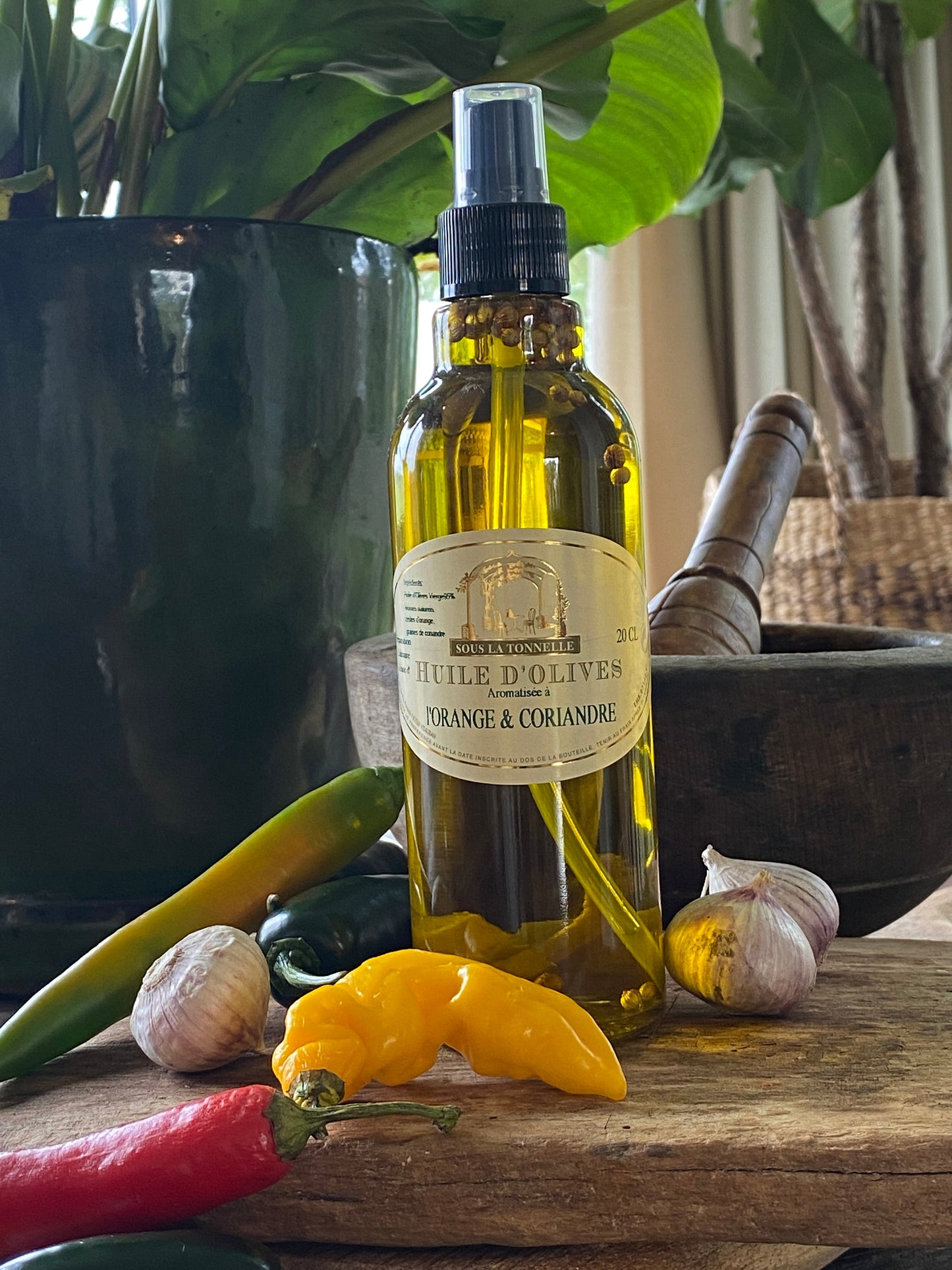 Olivový olej přírodní pomeranč a koriandr