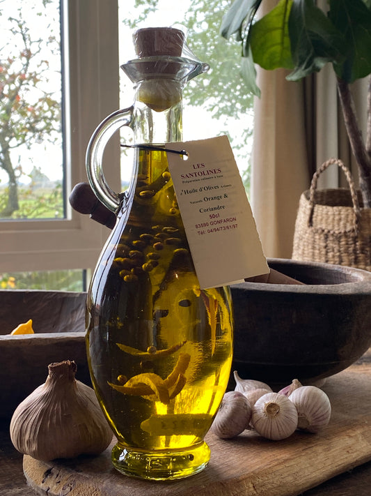 Olivový olej přírodní pomeranč a koriandr