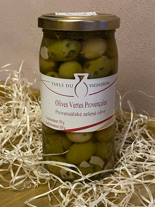 Černé olivy s provensálskými  bylinkami